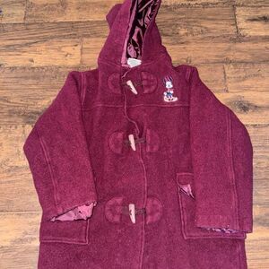 Vintage Disney Store Minnie Mouse Wool Duffle Coat